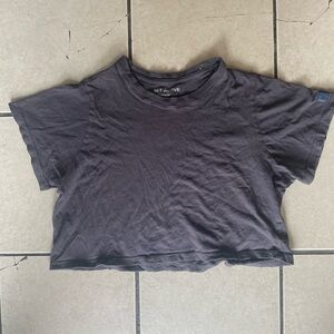 SET Active Charcoal Short Sleeve Crop Top